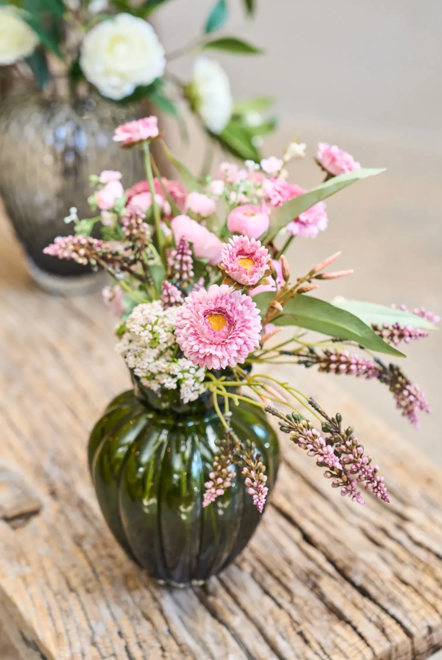 Vase Justine green - Mundblæst