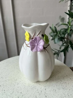 Vase med deko - Hvid eller Grøn