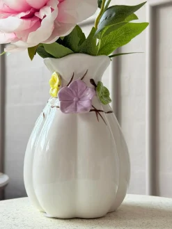 Vase med deko - Hvid eller Grøn