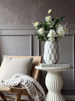 Vase stentøj - Hvid