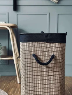 Vasketøjskurv i bambus - Black