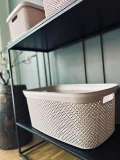 Vasketøjskurv i duset Rosa