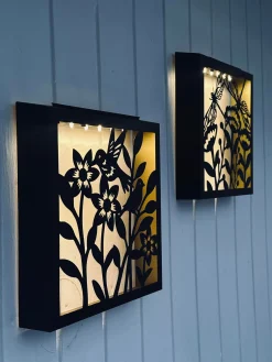 Vægdekoration m.Solar - Firkantet Mix