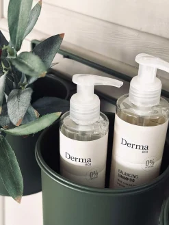 Væghængt stativ med 3 urtepotter - grøn