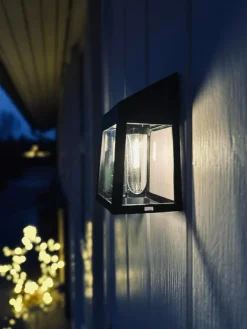 Væglampe med solceller , pakke med 2 stk