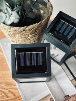 Væglampe med solceller , pakke med 2 stk