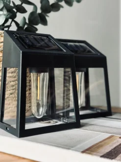 Væglampe med solceller , pakke med 2 stk