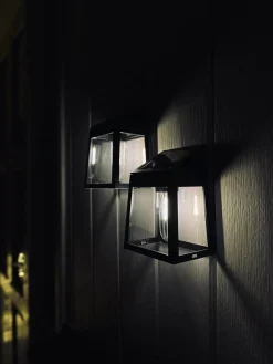 Væglampe med solceller , pakke med 2 stk