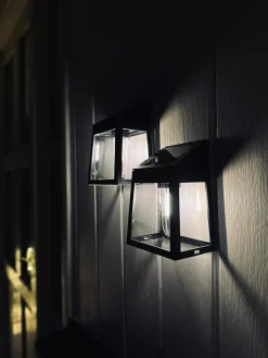 Væglampe med solceller , pakke med 2 stk