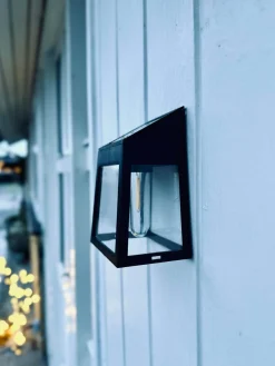 Væglampe med solceller , pakke med 2 stk