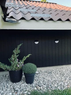 Væglampe med solceller – Sæt med 4 stk