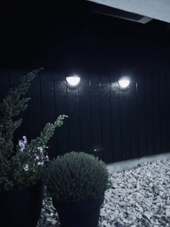 Væglampe med solceller – Sæt med 4 stk