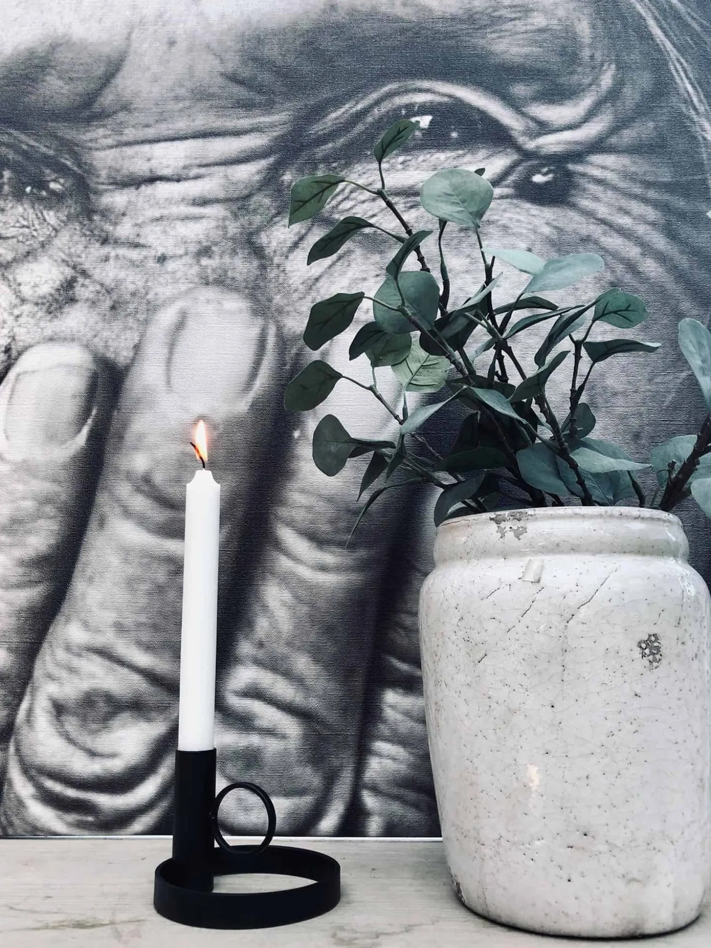 VIAMAJA Bordstage til kronelys - Sort