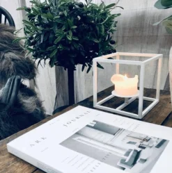 VIAMAJA Cube stage til bloklys - Lille – Hvid