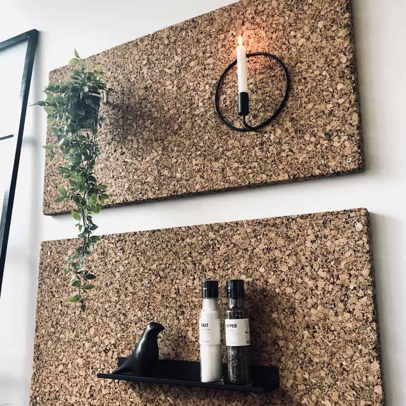 VIAMAJA Gallerihylde - Sort - 45cm