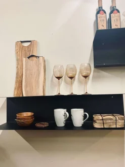 VIAMAJA kombi hylde – Sort 90cm