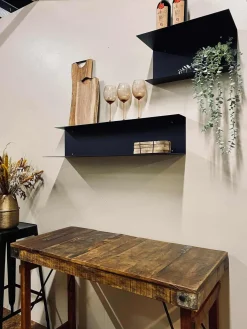 VIAMAJA kombi hylde – Sort 90cm