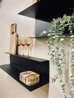 VIAMAJA kombi hylde – Sort 90cm