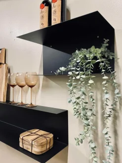 VIAMAJA kombi hylde – Sort 90cm