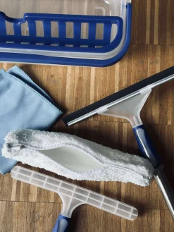 Vinduespudsersæt med opbevaringsboks