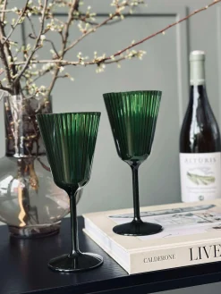 Vinglas Claire 200ml. Grøn - 2 stk.