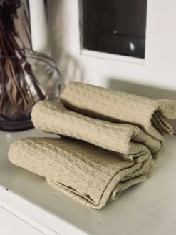 Viskestykker 3 stk. - Vaflet Gul