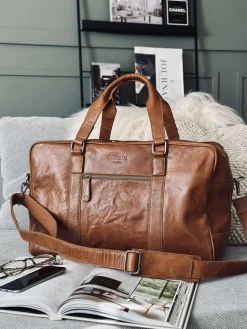 Weekendtaske Brooklyn - Cognac