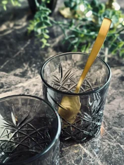 Whisky glas / vandglas Røgfarvet - 4 stk