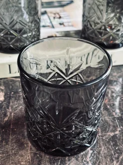 Whisky glas / vandglas Røgfarvet - 4 stk